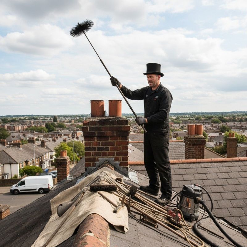Chimney Sweeping detail